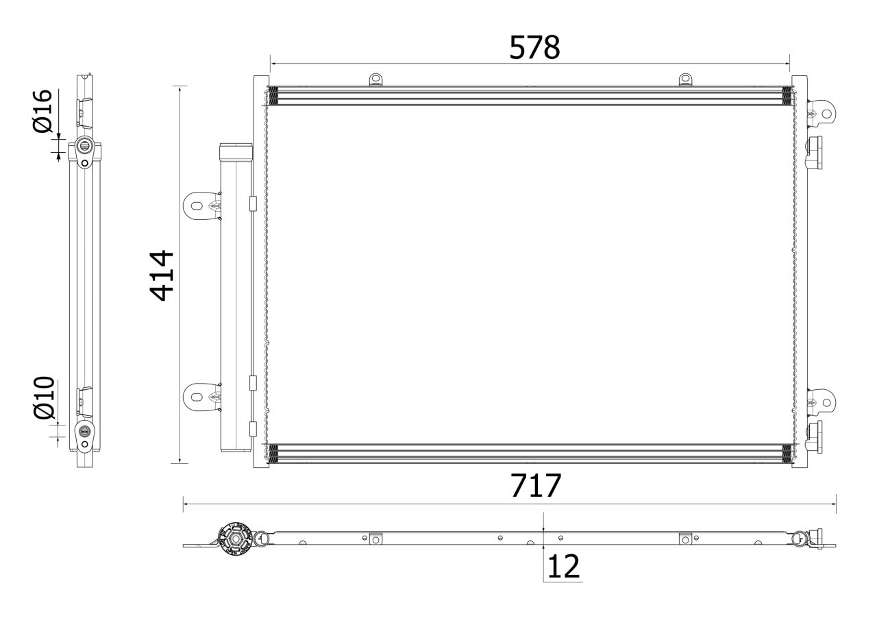 MAHLE PC Aircon condenser AC898000P