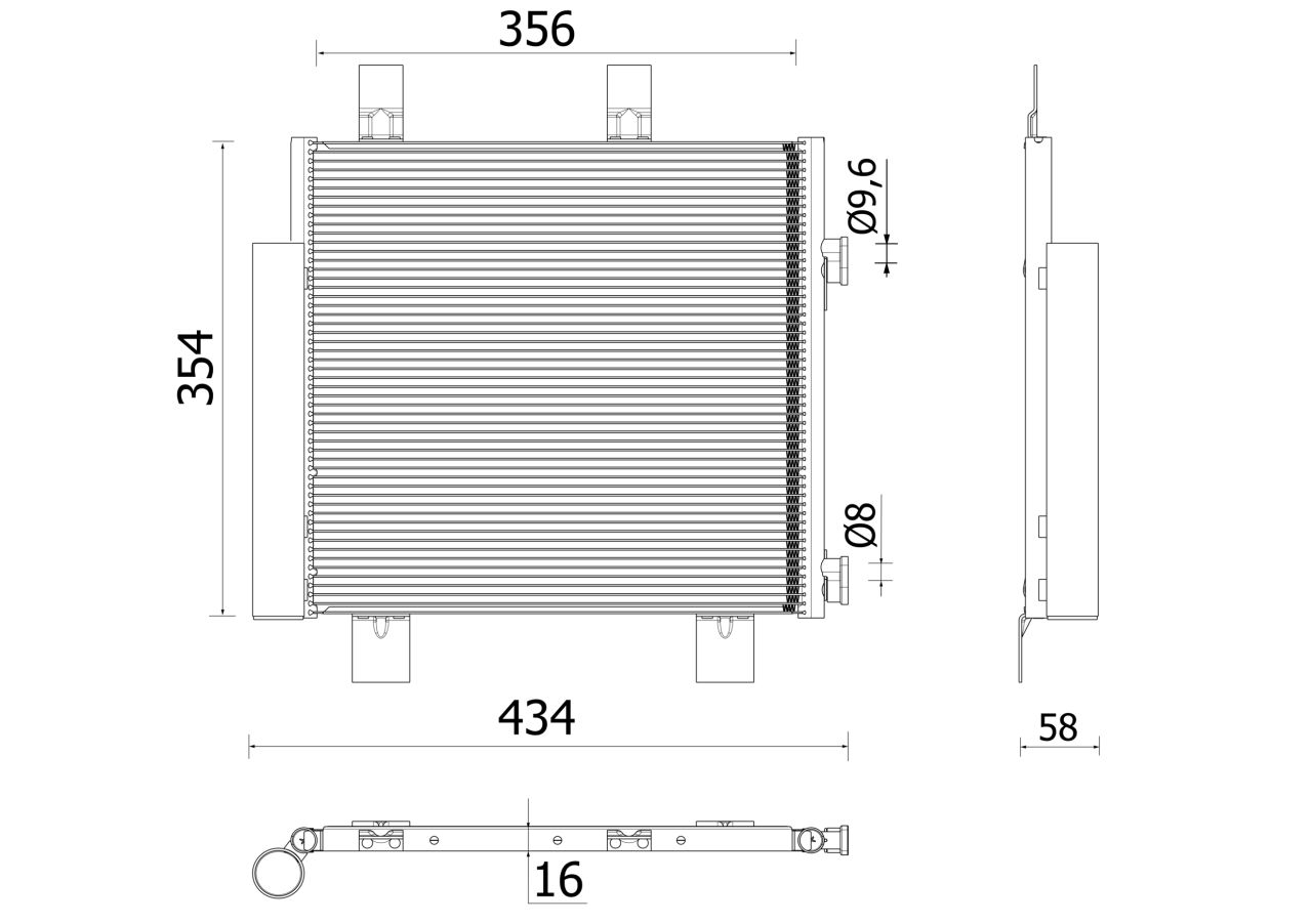 MAHLE PC Aircon condenser AC899000P
