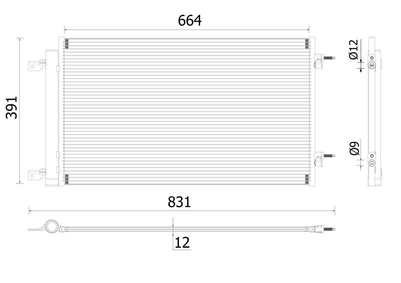 MAHLE PC Aircon condenser AC901000P