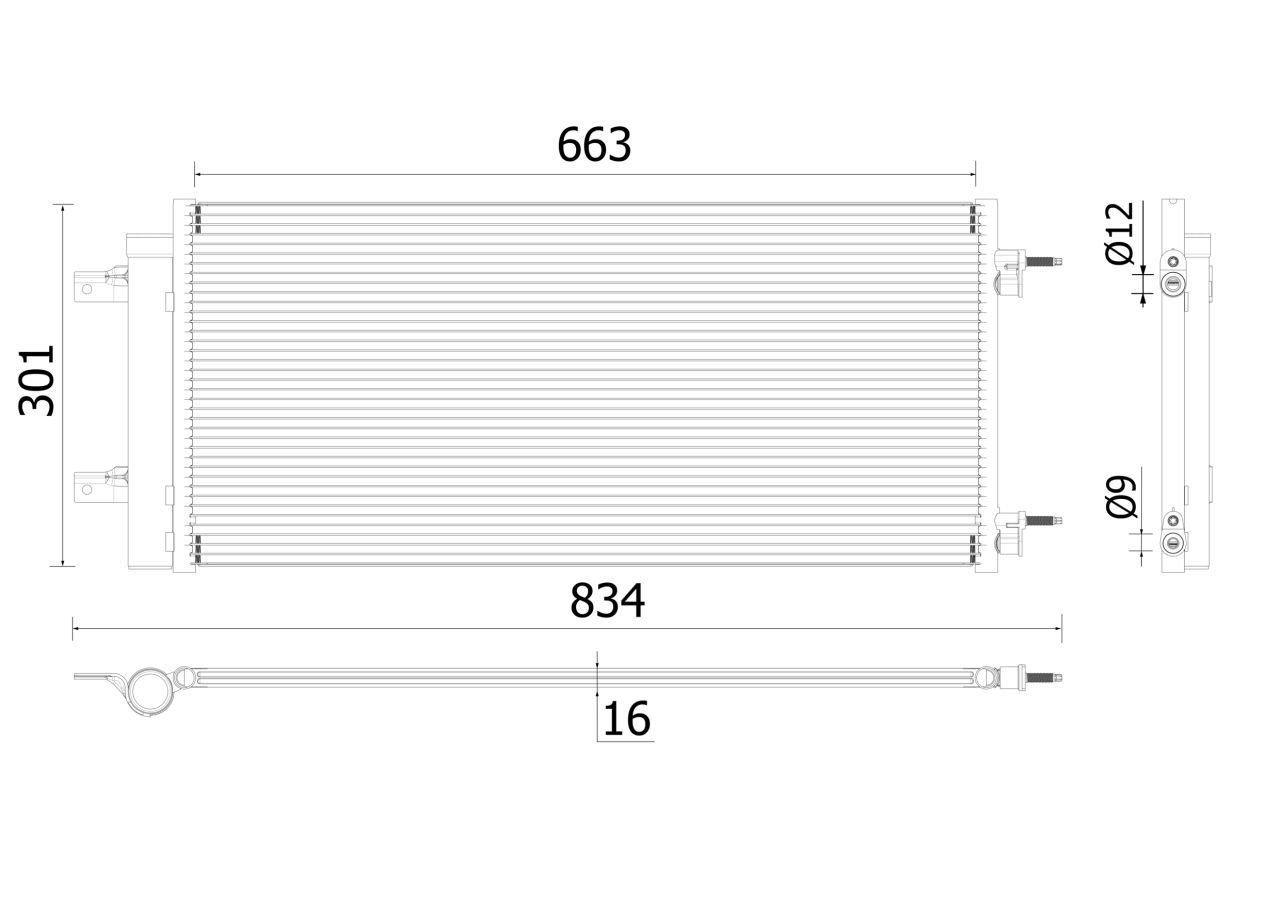 MAHLE PC Aircon condenser AC902000P