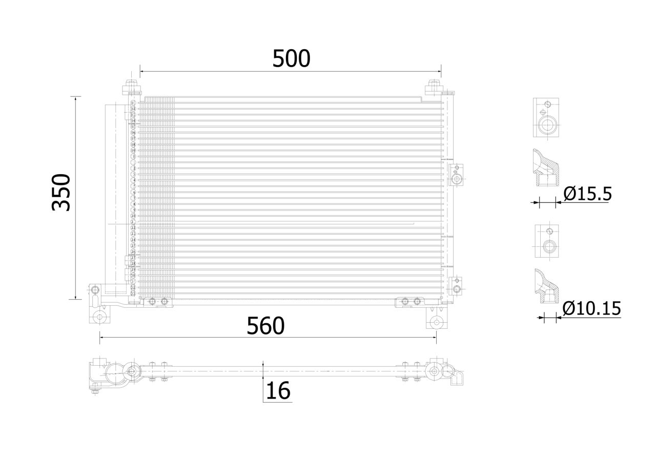 MAHLE PC Aircon condenser AC905000S