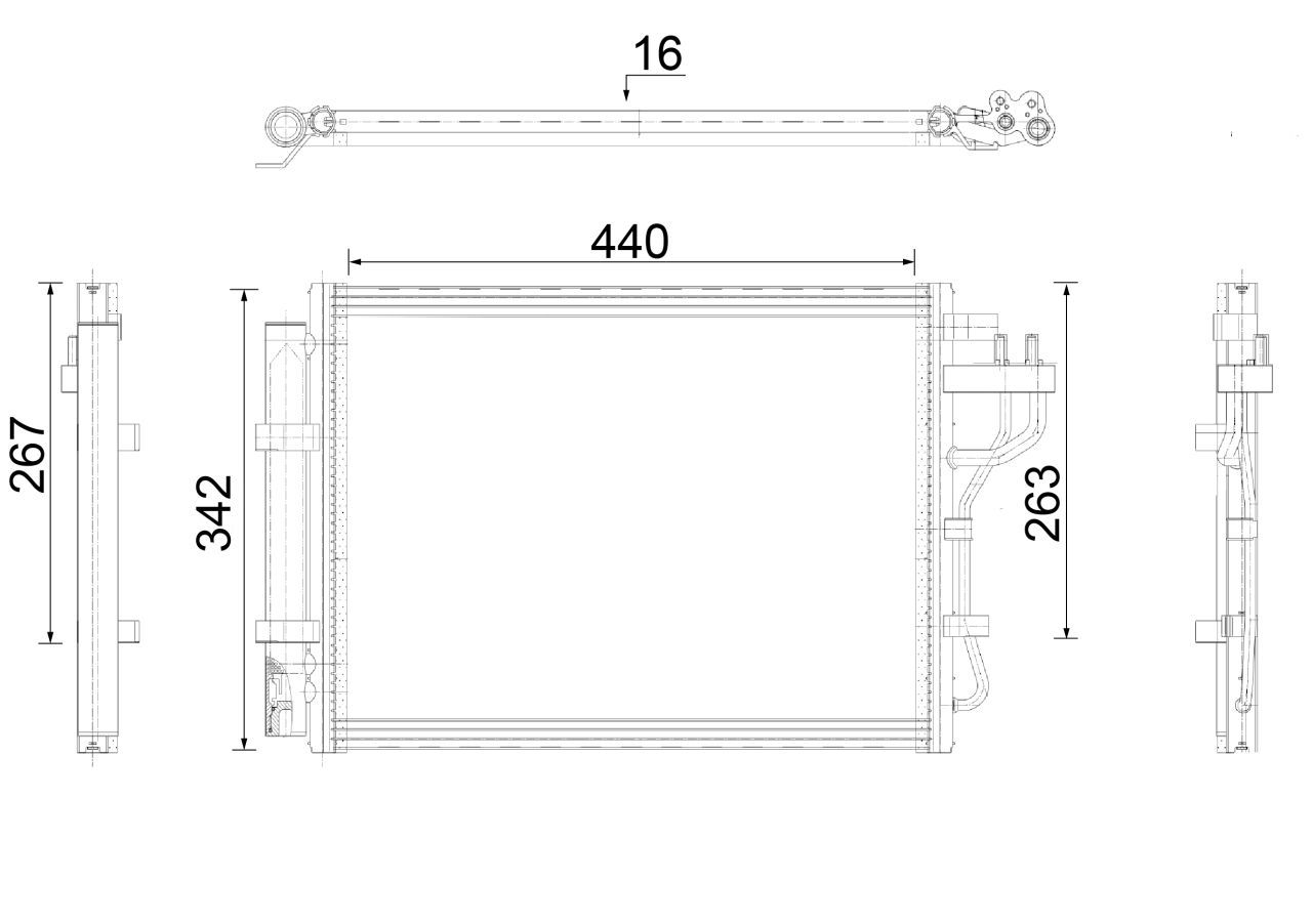 MAHLE PC Aircon condenser AC917000P