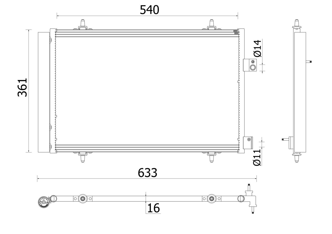 MAHLE PC Aircon condenser AC922000P