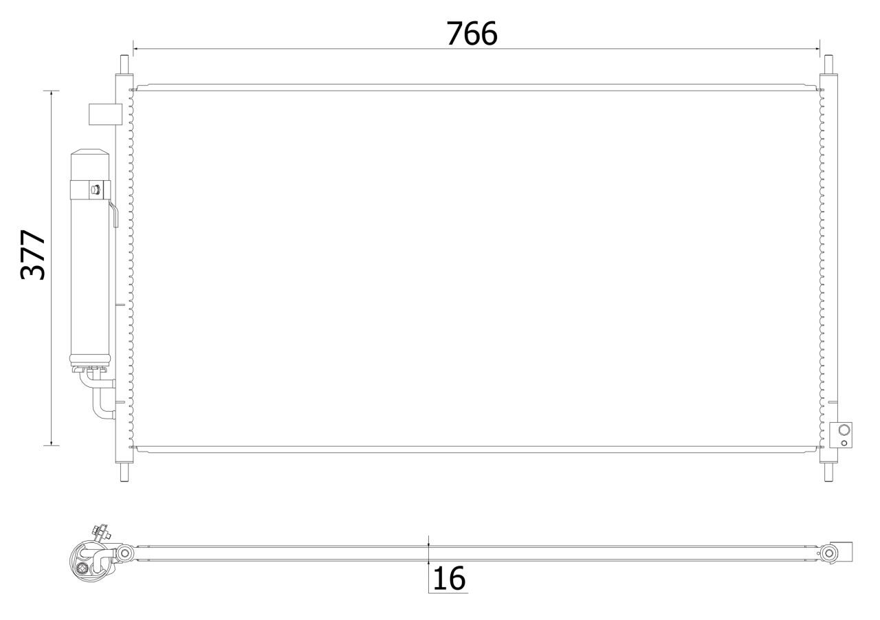 MAHLE PC Aircon condenser AC928000S