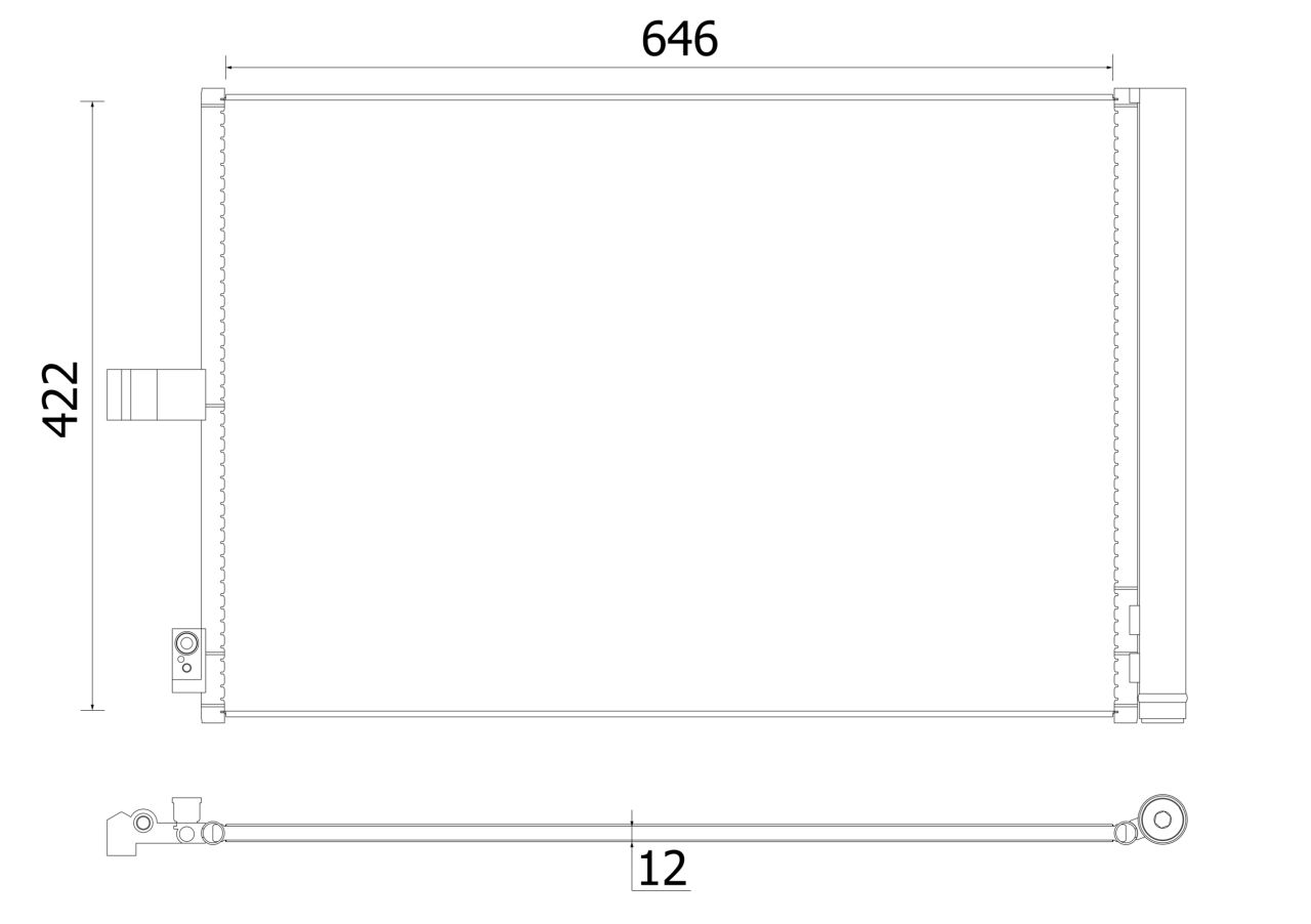 MAHLE PC Aircon condenser AC932000S