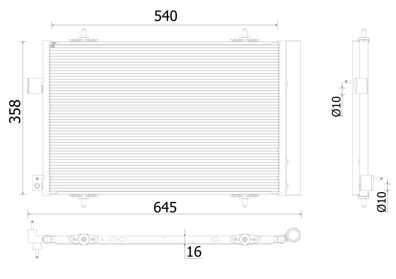 MAHLE PC Aircon condenser AC938000P