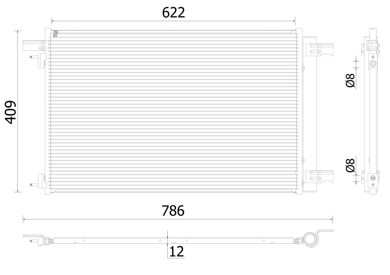 MAHLE PC Aircon condenser AC939000P