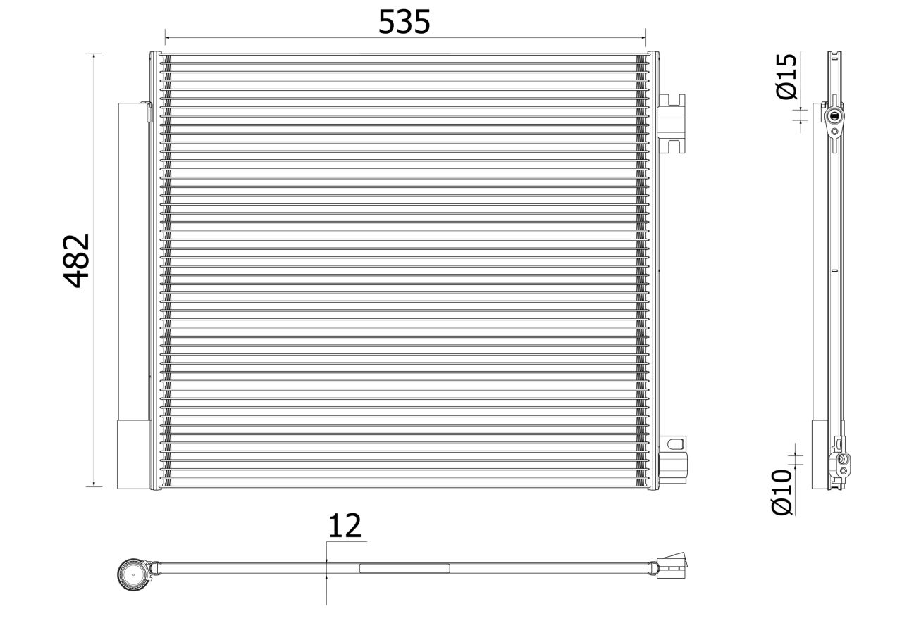 MAHLE Premium Line Aircon Condenser AC944000P