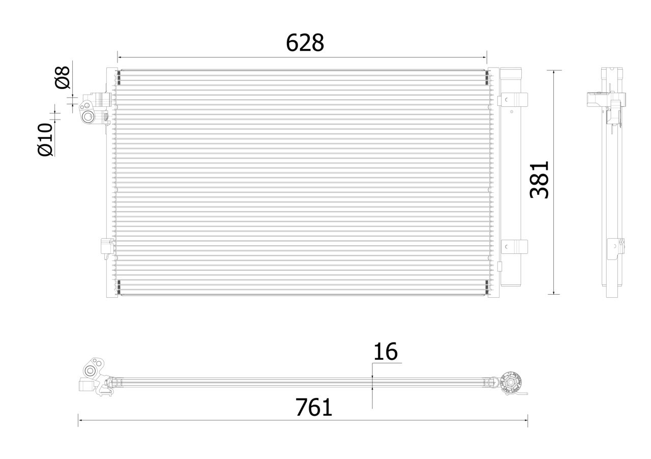 MAHLE PC Aircon condenser AC99000P