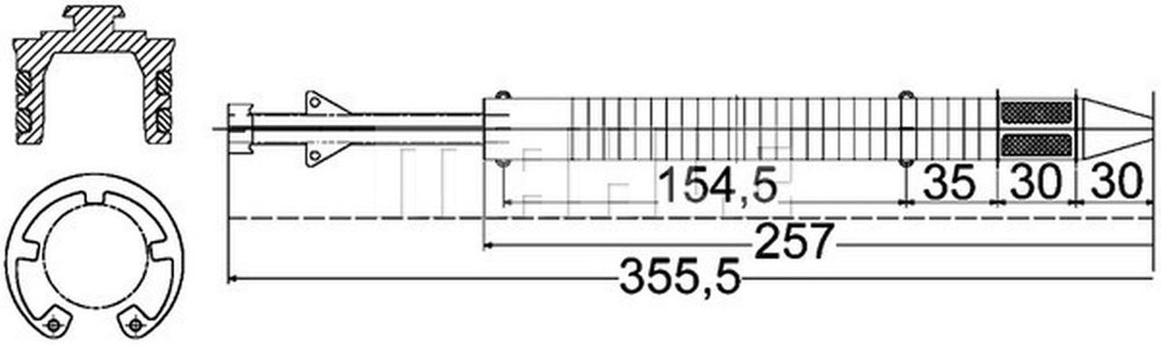 MAHLE PC Filter-drier and accumulator AD183000P