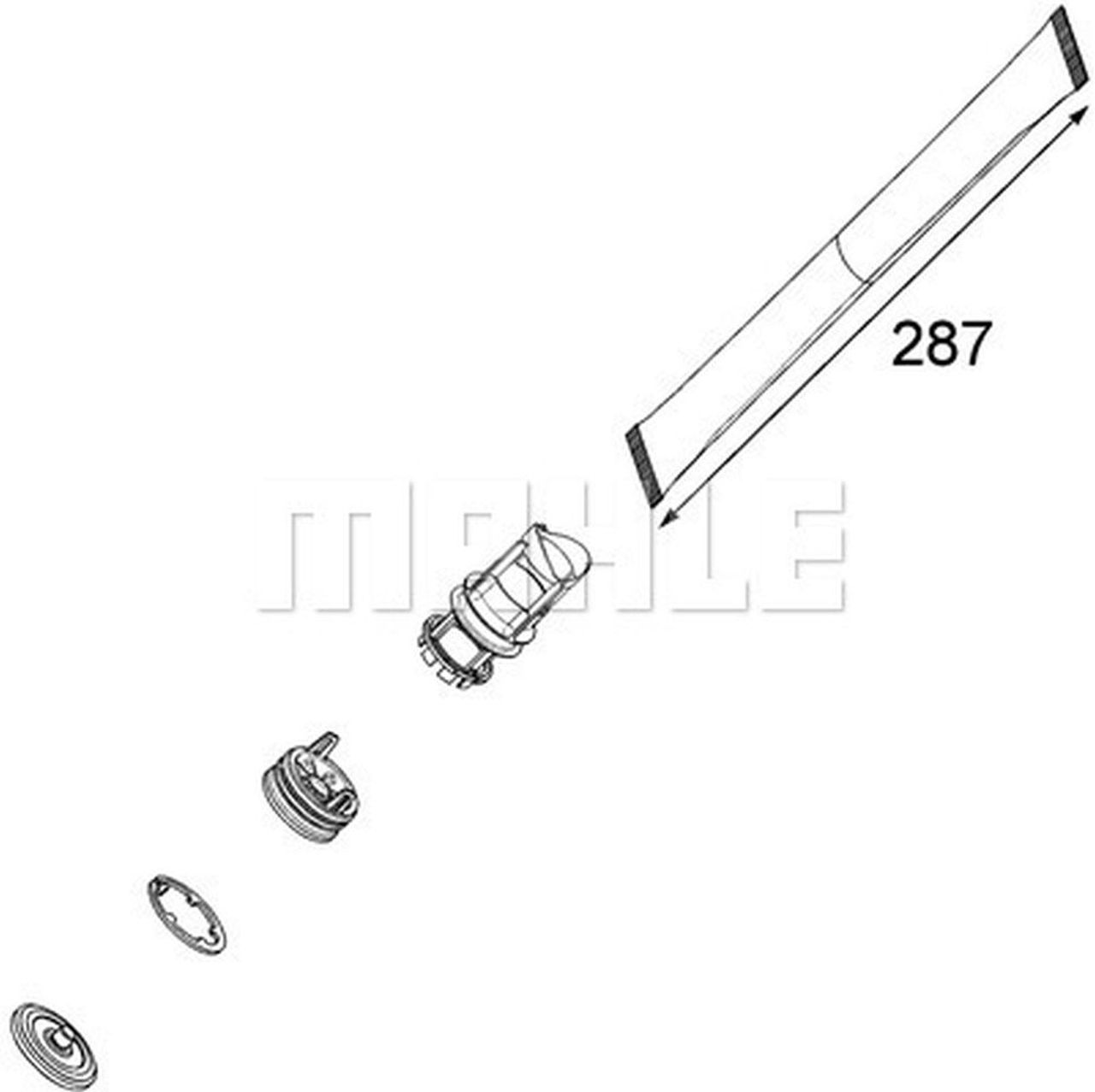 MAHLE PC Filter-drier and accumulator AD1000P