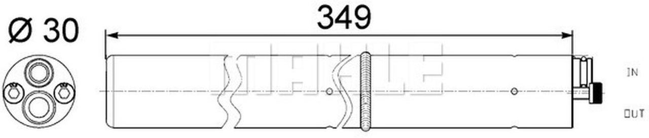 MAHLE PC Filter-drier and accumulator AD243000S
