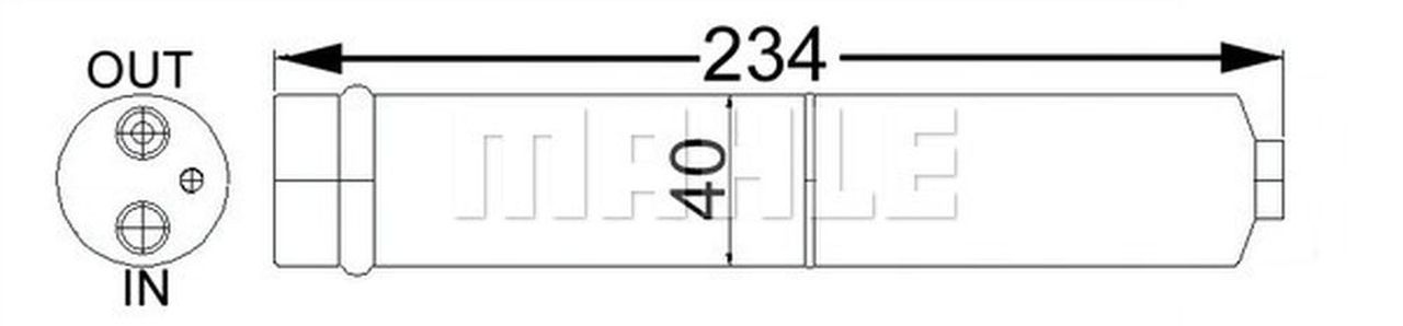 MAHLE PC Filter-drier and accumulator AD247000S
