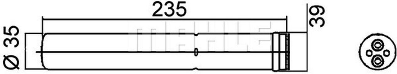 MAHLE PC Filter-drier and accumulator AD259000P