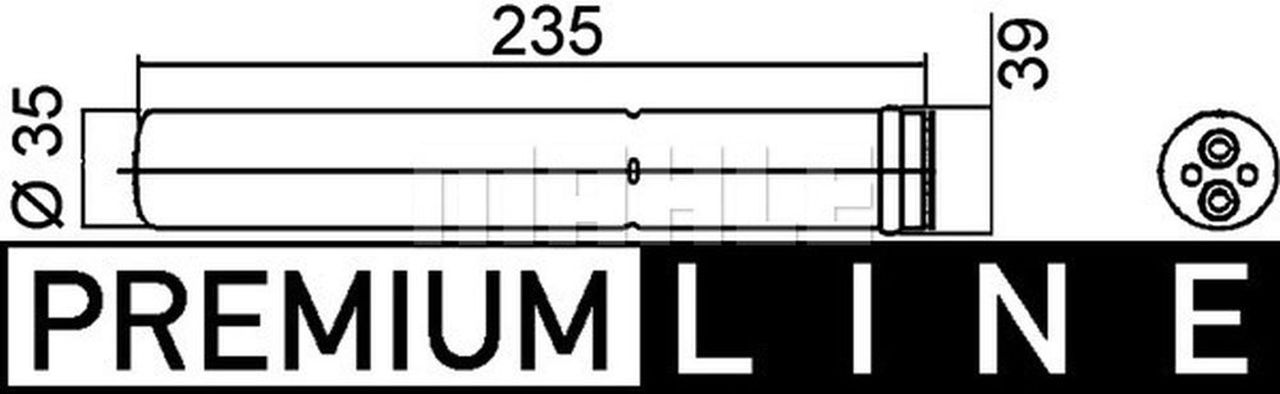 MAHLE PC Filter-drier and accumulator AD259000P