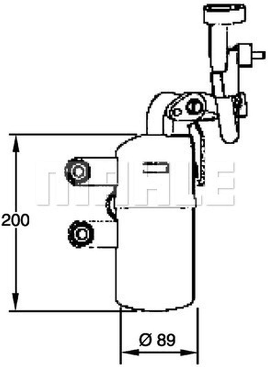 MAHLE PC Filter-drier and accumulator AD281000P
