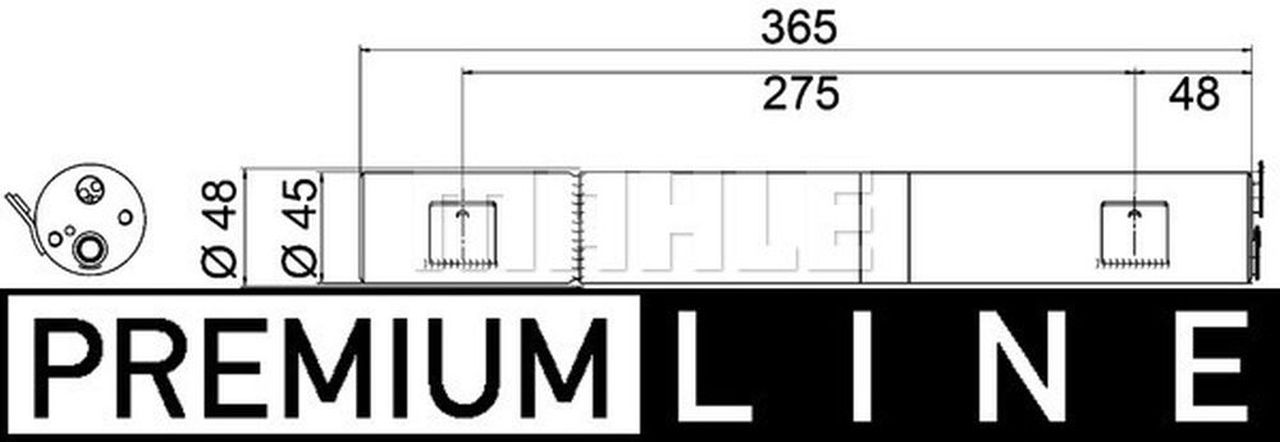 MAHLE PC Filter-drier and accumulator AD286000P