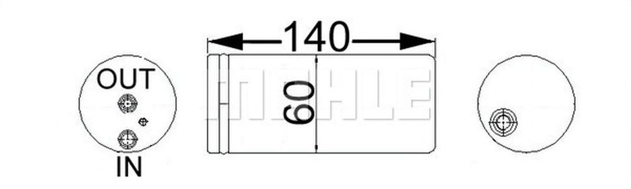 MAHLE PC Filter-drier and accumulator AD65000S