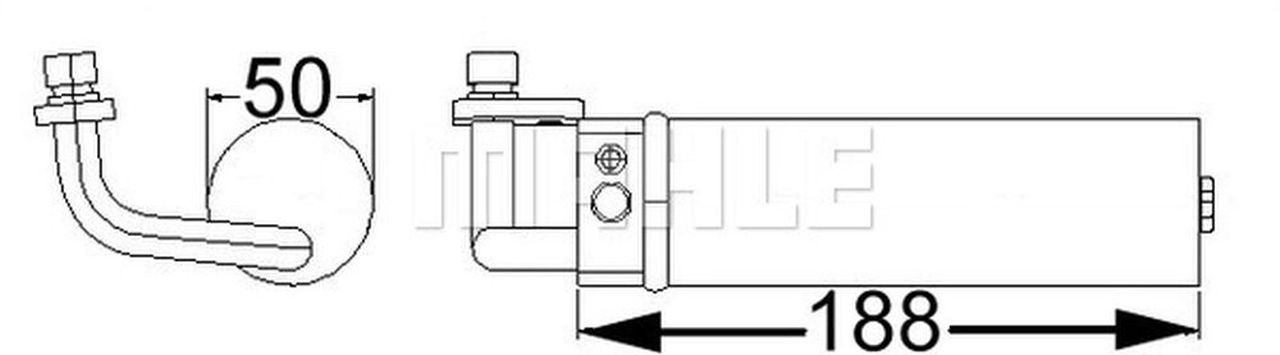 MAHLE PC Filter-drier and accumulator AD67000S