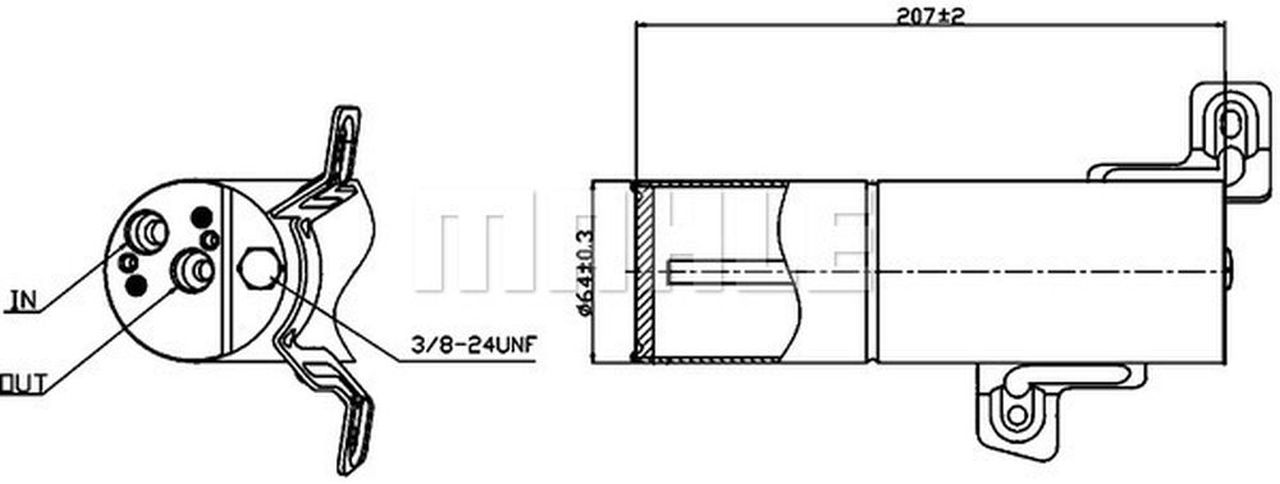 MAHLE PC Filter-drier and accumulator AD90000S