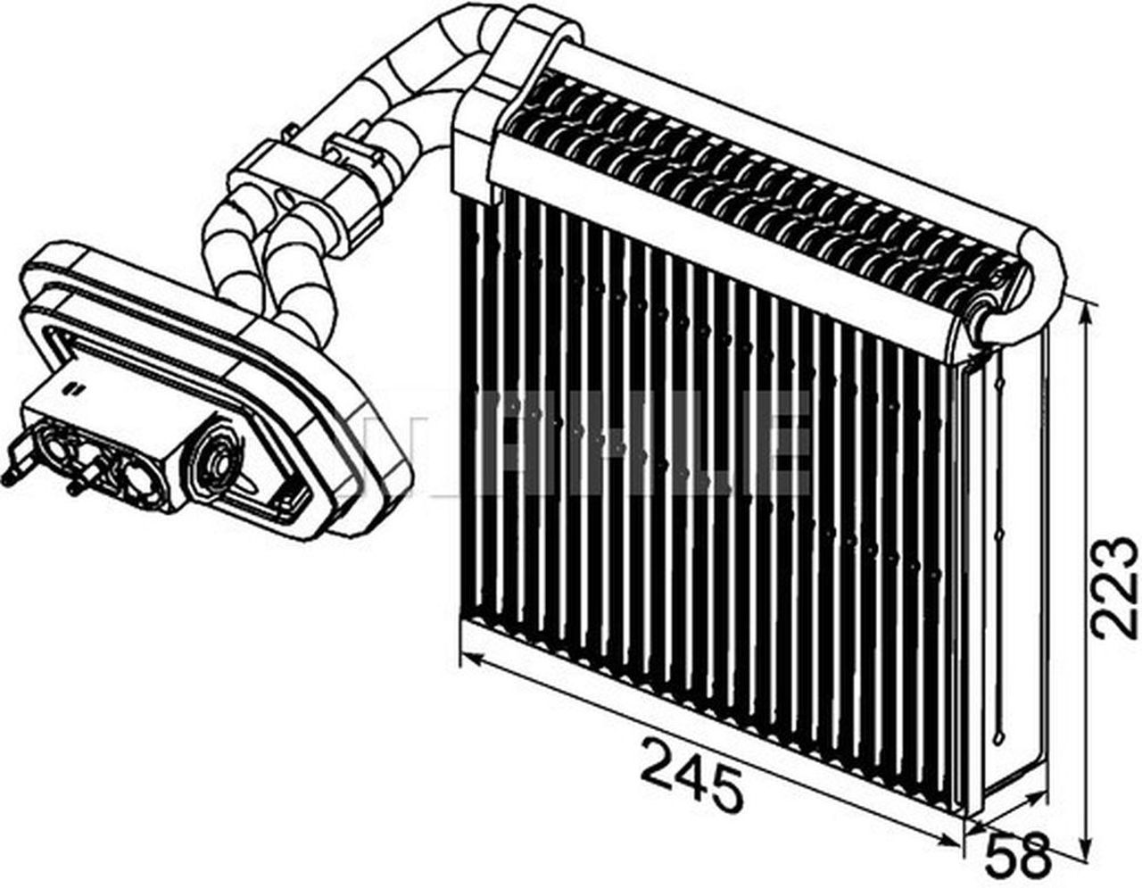 MAHLE PC Evaporator AE100000P