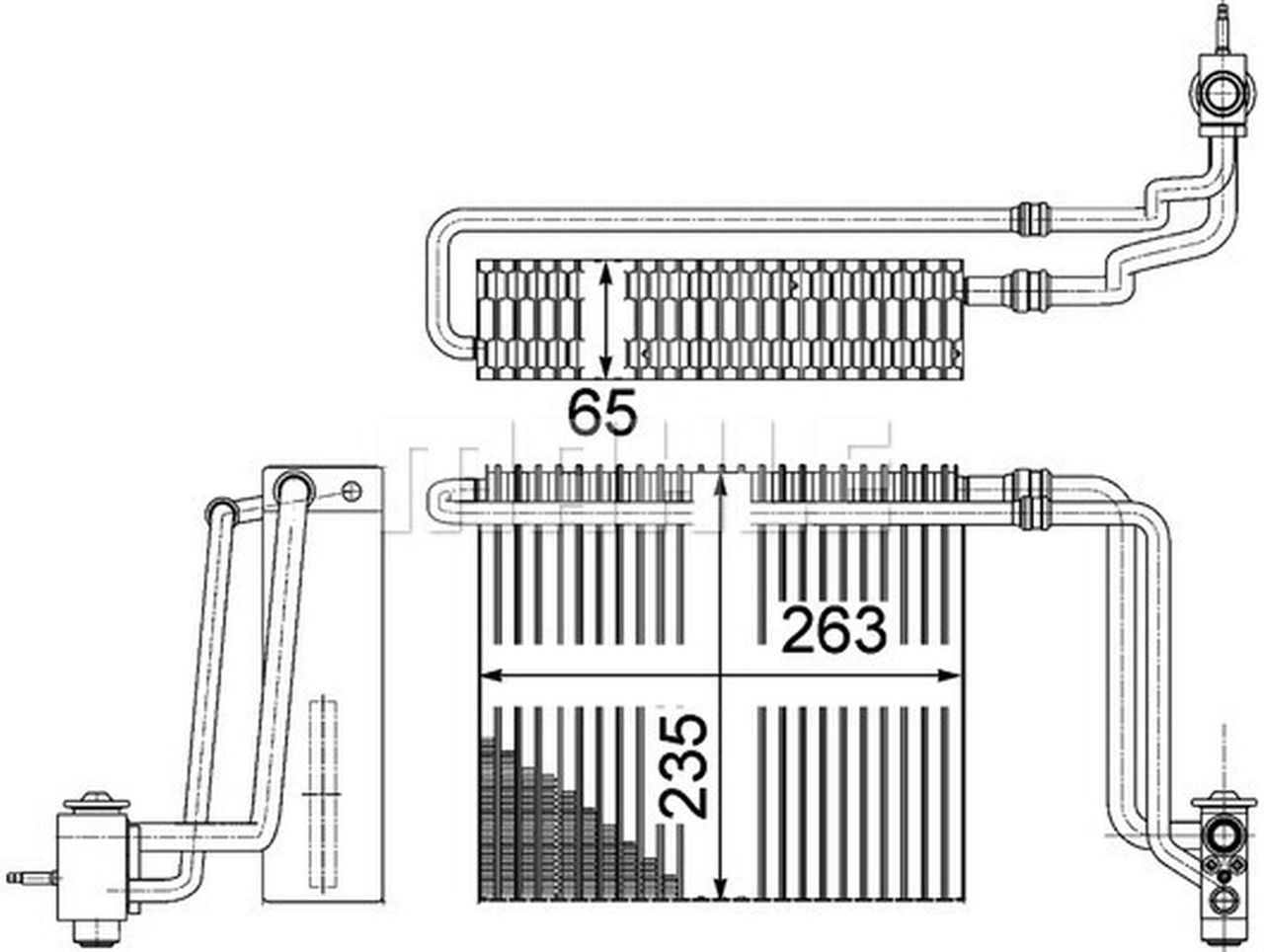 MAHLE LCV Evaporator AE107000P
