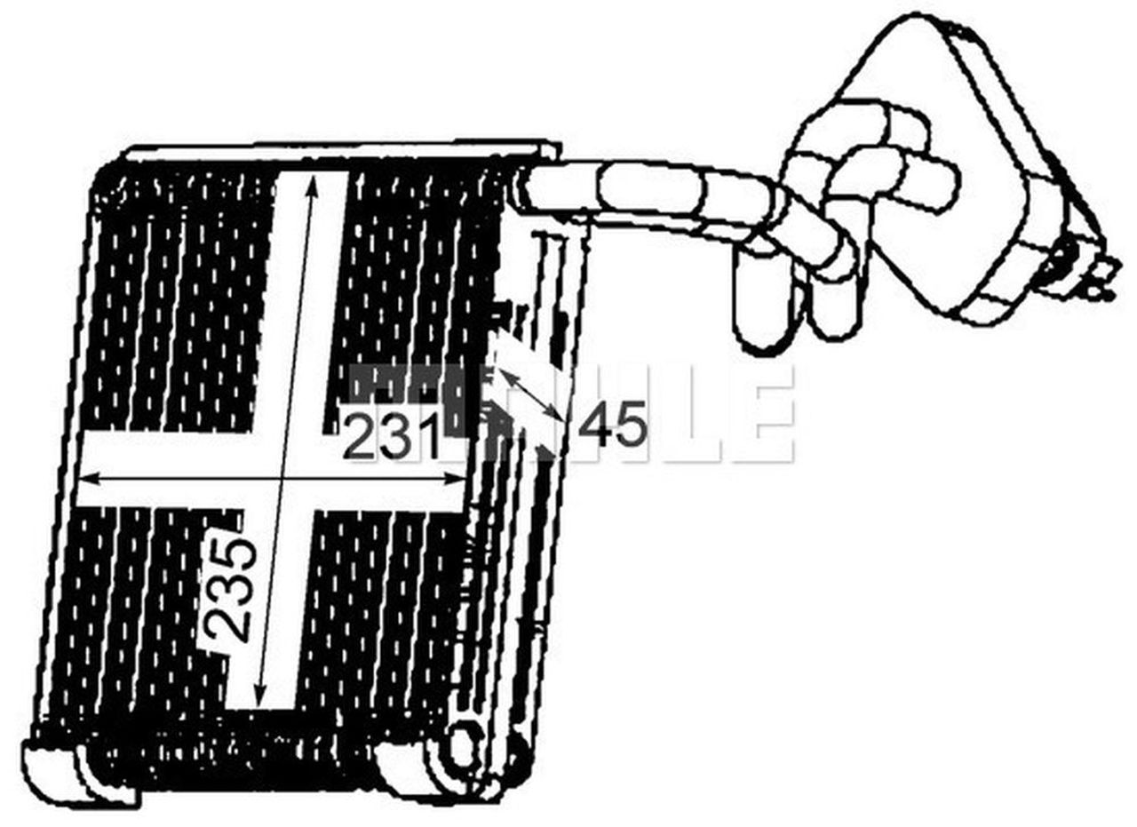MAHLE PC Evaporator AE111000P