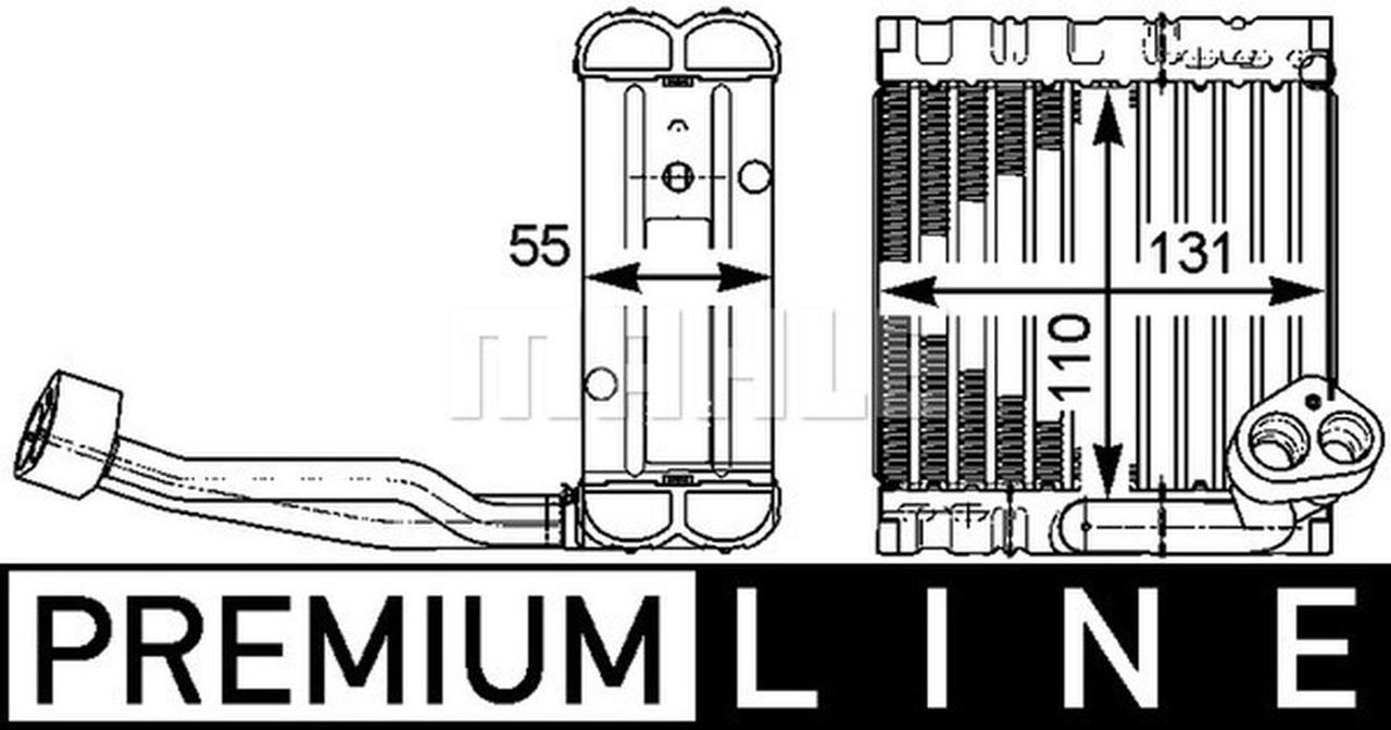 MAHLE PC Evaporator AE115000P