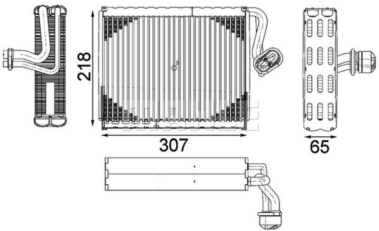 MAHLE PC Evaporator AE122000P