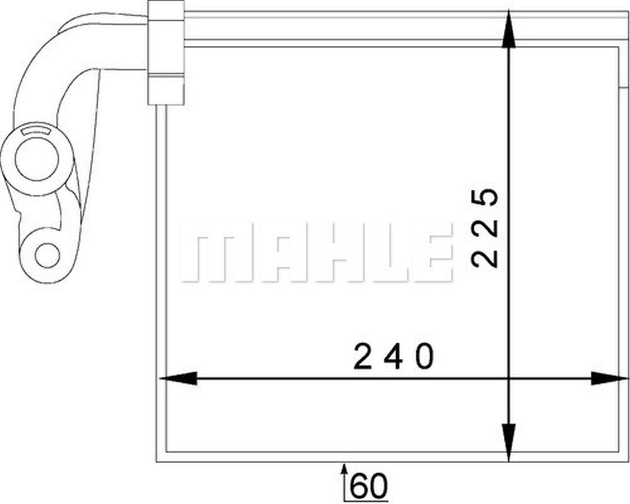 MAHLE PC Evaporator AE145000P
