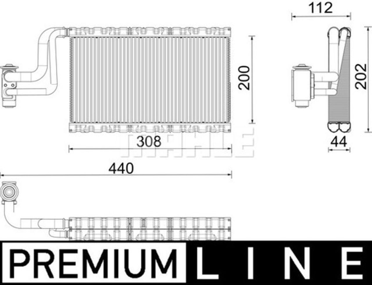 MAHLE Premium Line Aircon Evaporator AE191000P