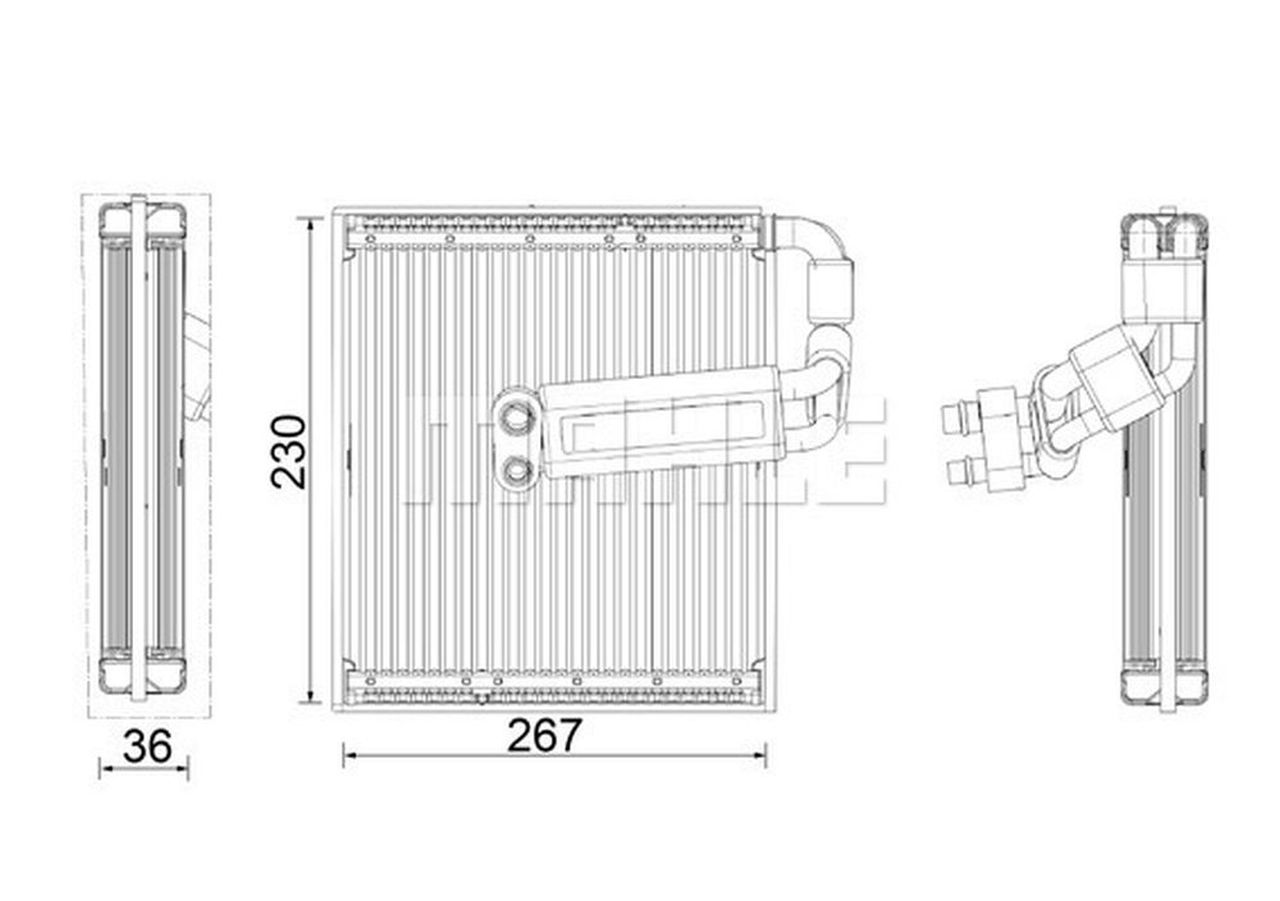 MAHLE PC Evaporator AE26000P