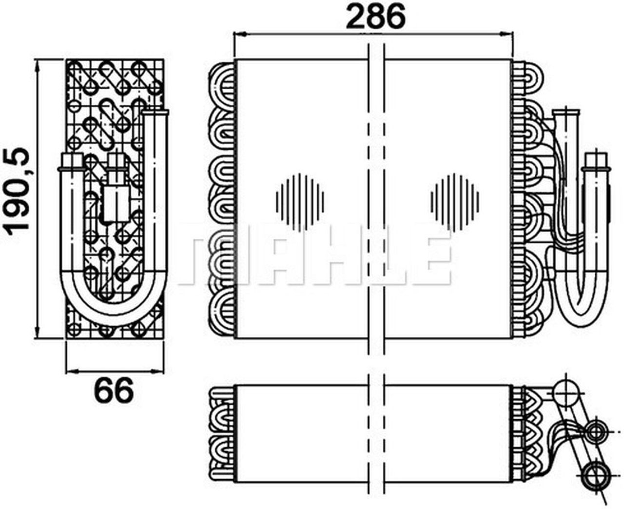 MAHLE PC Evaporator AE35000P