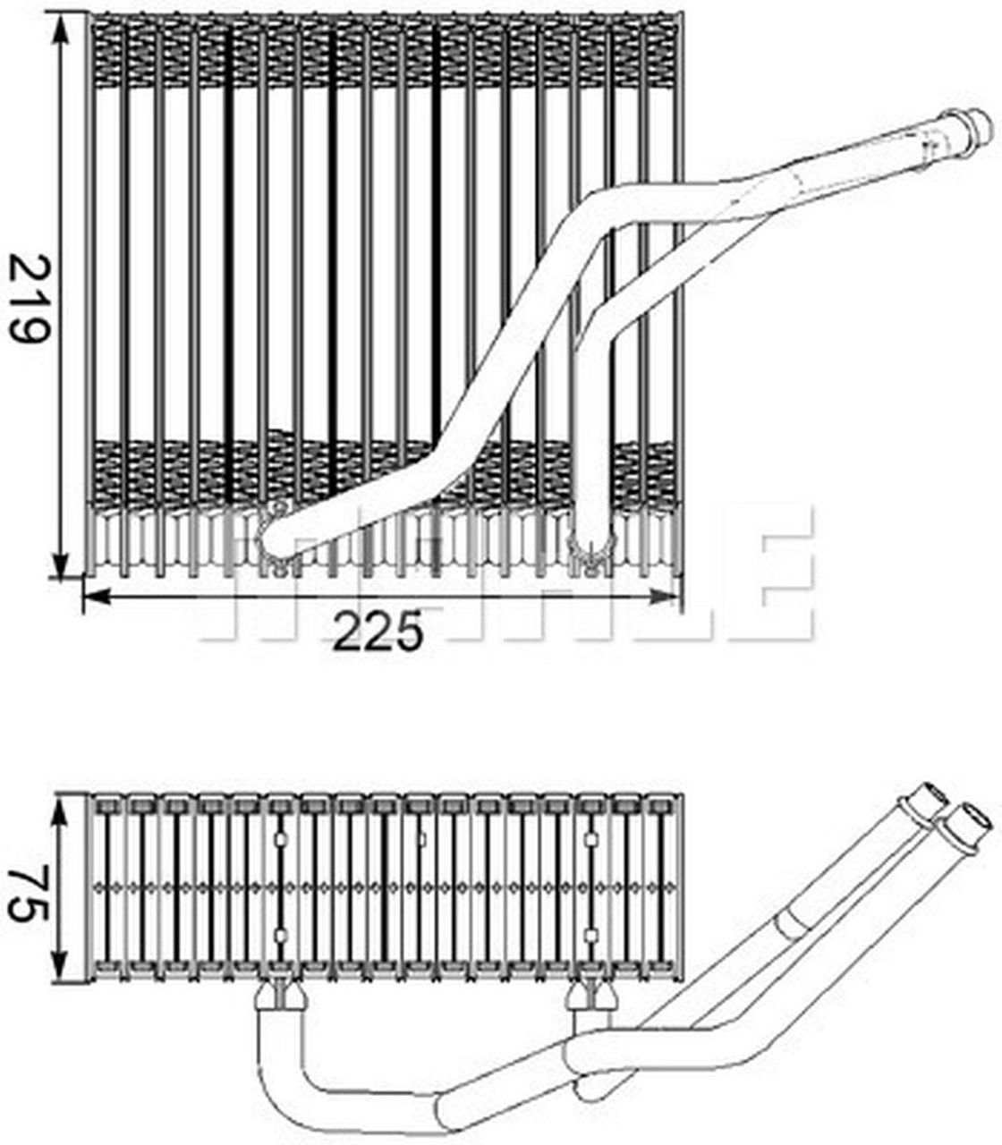 MAHLE PC Evaporator AE38000S