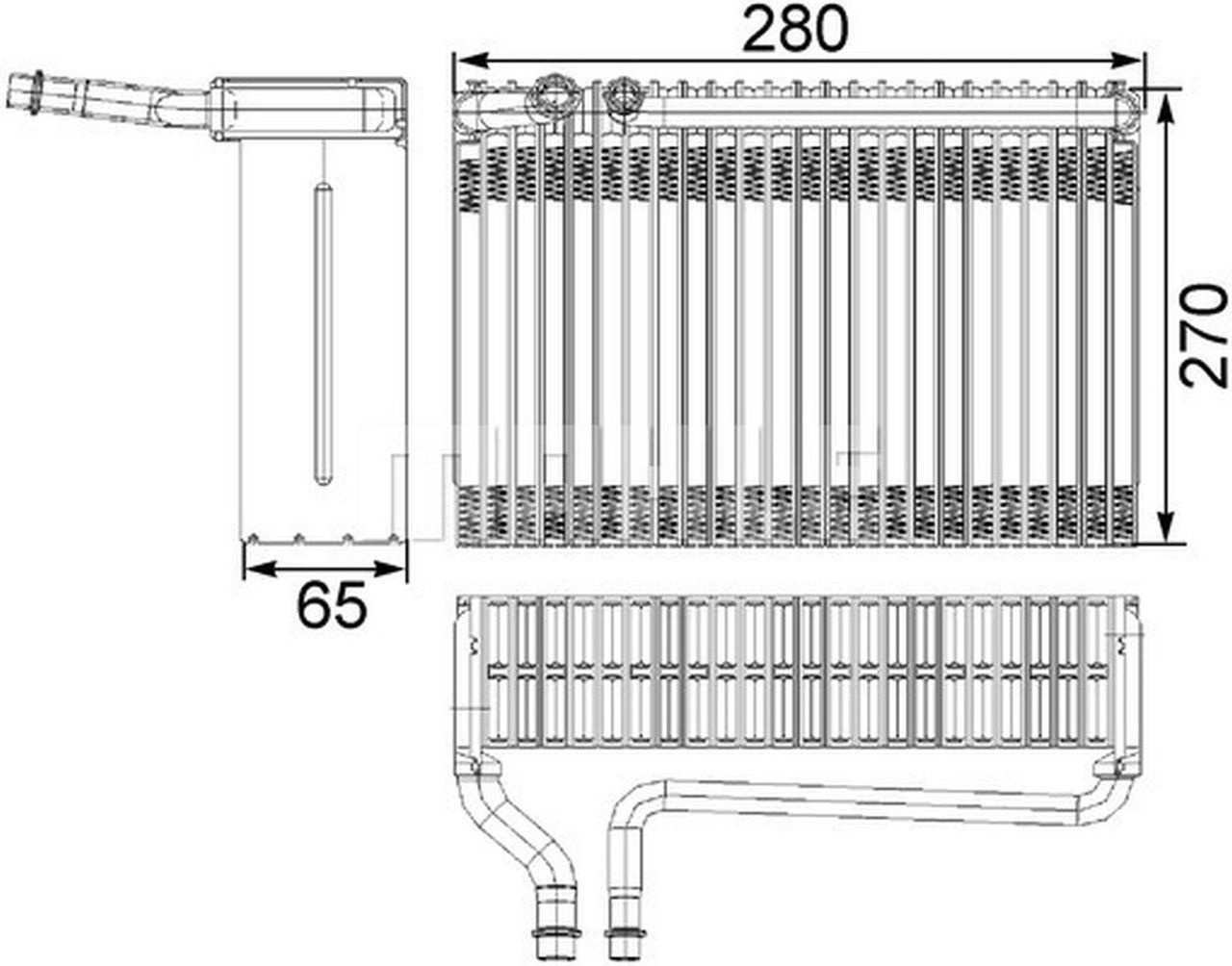MAHLE PC Evaporator AE82000S