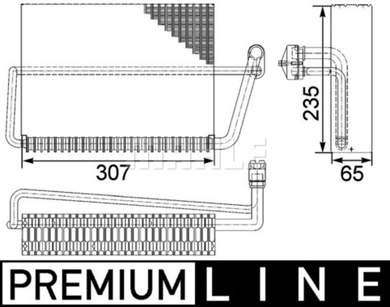 MAHLE PC Evaporator AE83000P