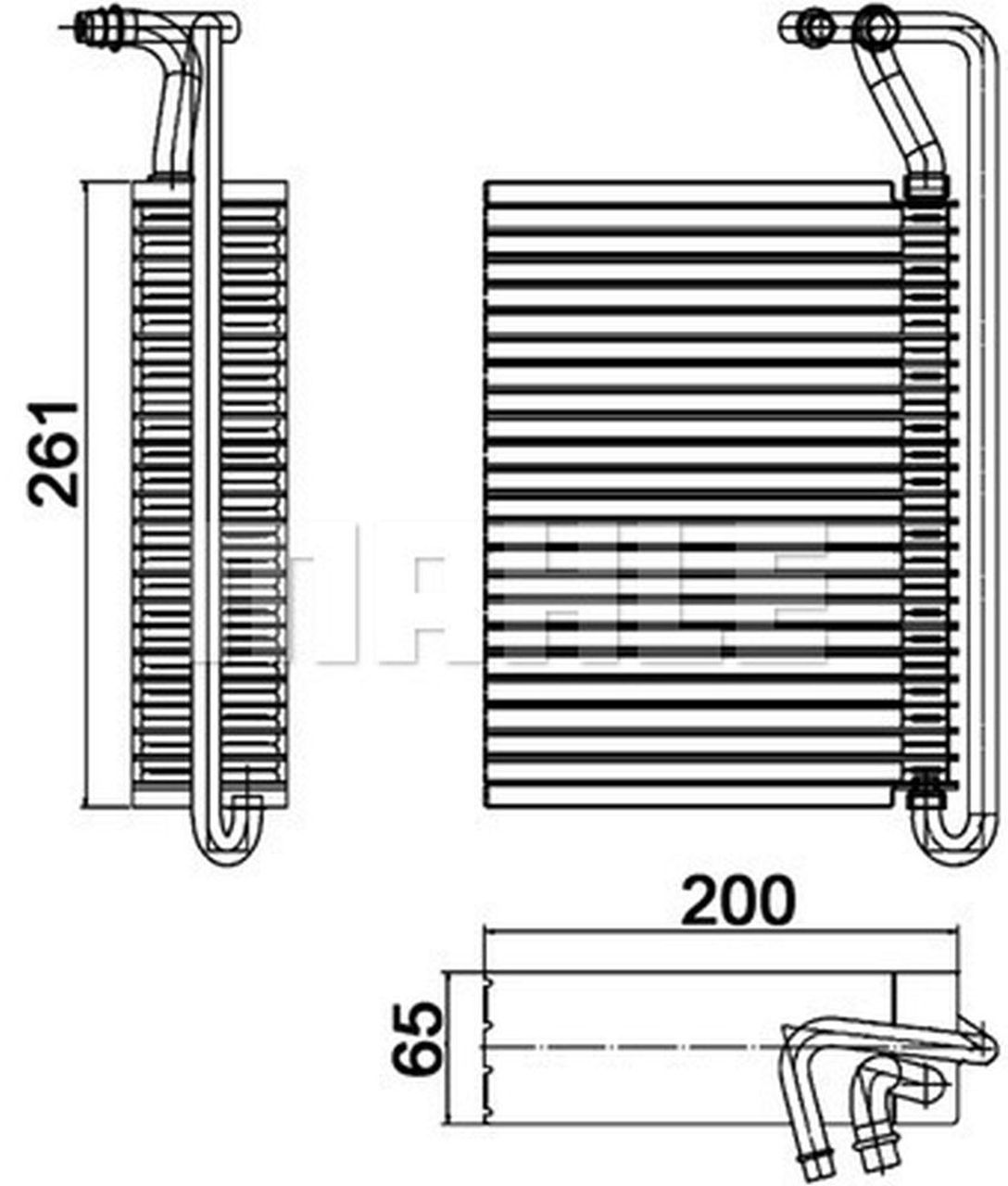 MAHLE PC Evaporator AE84000P