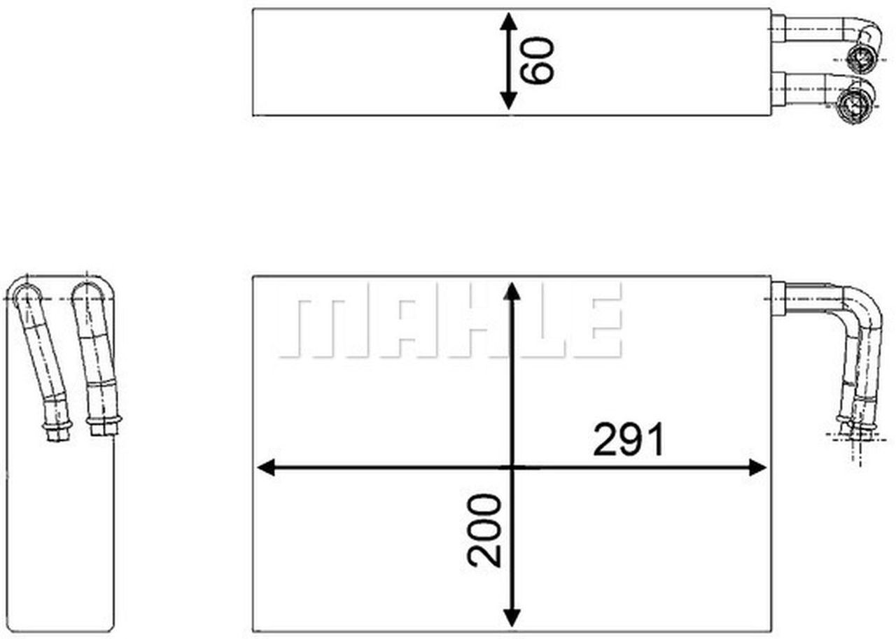 MAHLE PC Evaporator AE86000S