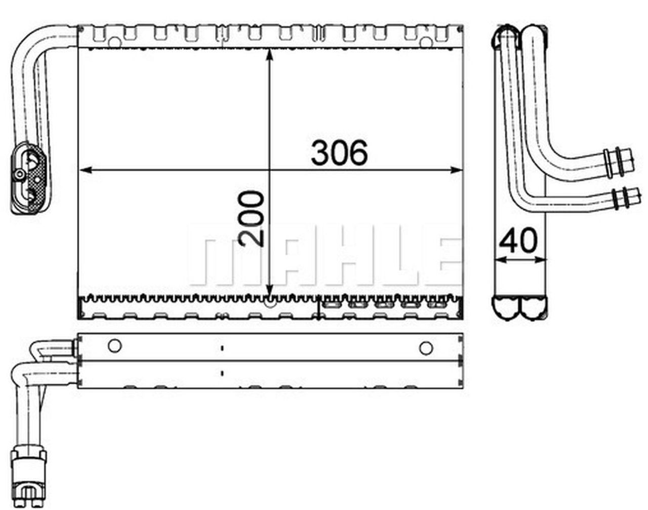 MAHLE PC Evaporator AE92000P