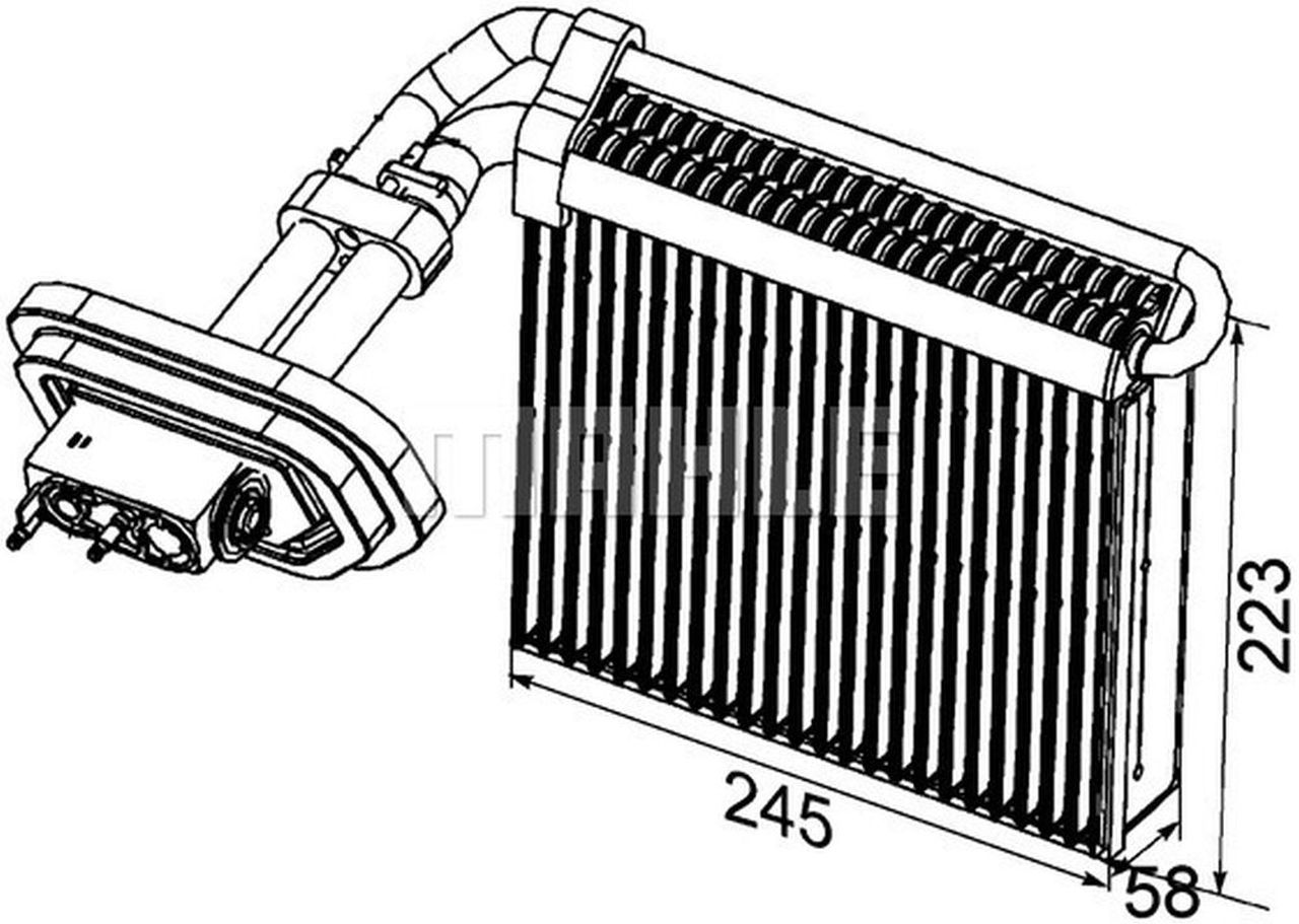 MAHLE PC Evaporator AE99000P