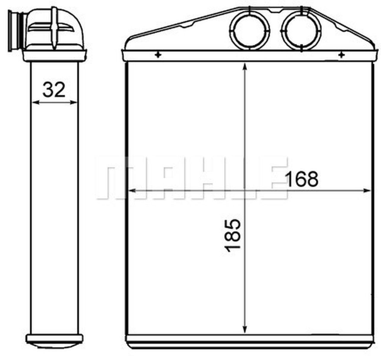 MAHLE PC Interior heat exchanger AH13000S