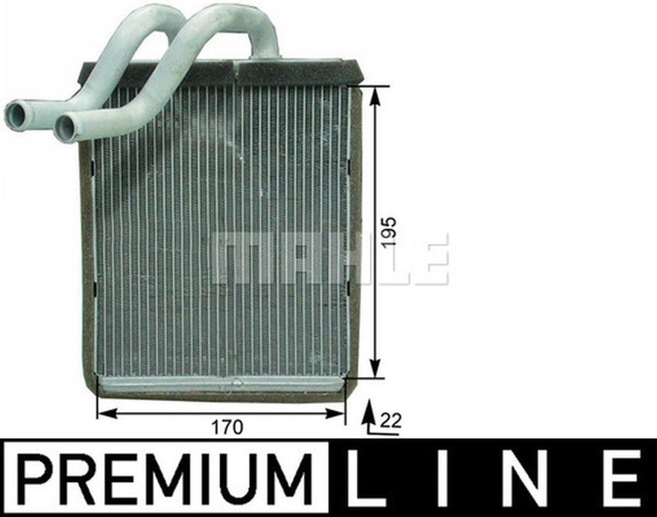MAHLE PC Interior heat exchanger AH179000P