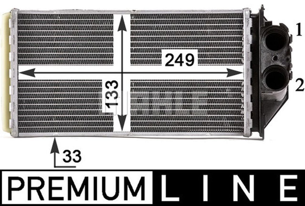 MAHLE PC Interior heat exchanger AH187000P