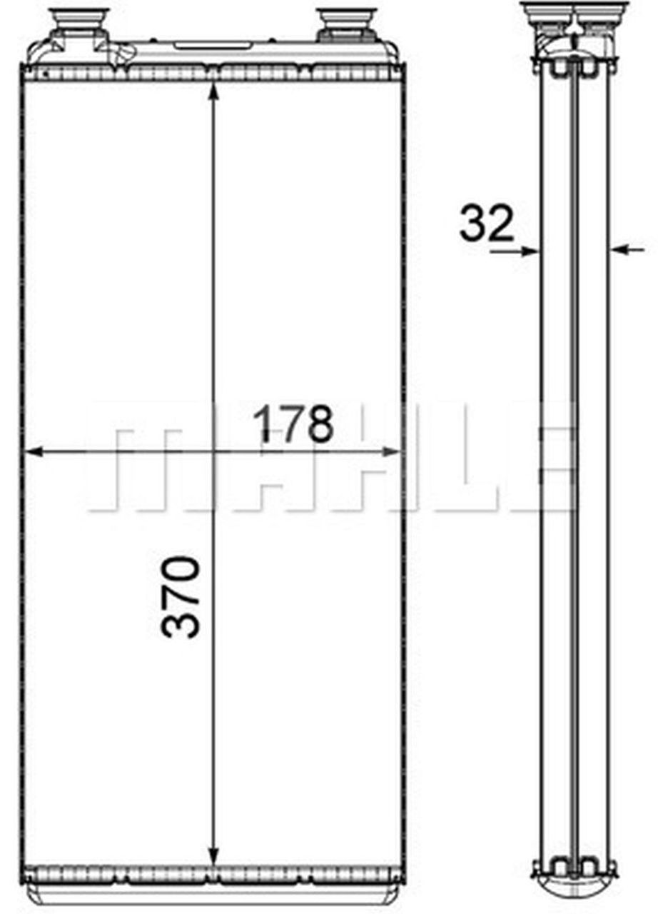 MAHLE Truck/Bus Interior heat exchanger AH5000P