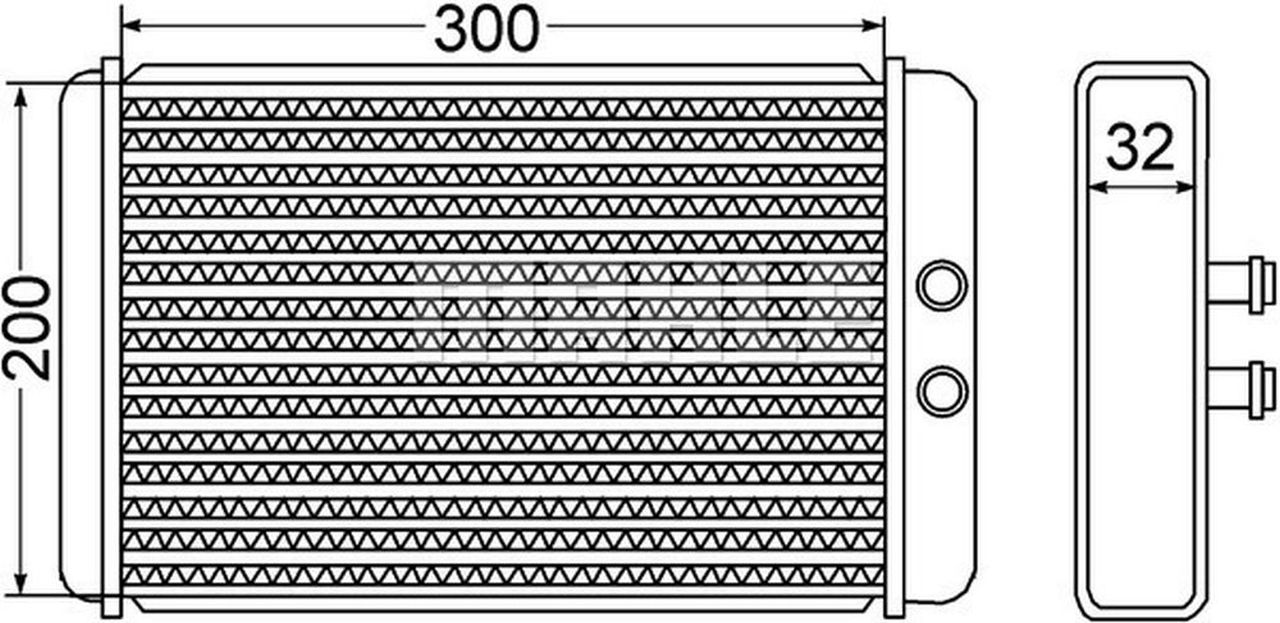 MAHLE LCV Interior heat exchanger AH61000S