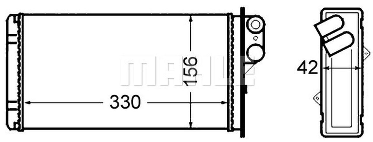 MAHLE Truck/Bus Interior heat exchanger AH65000S