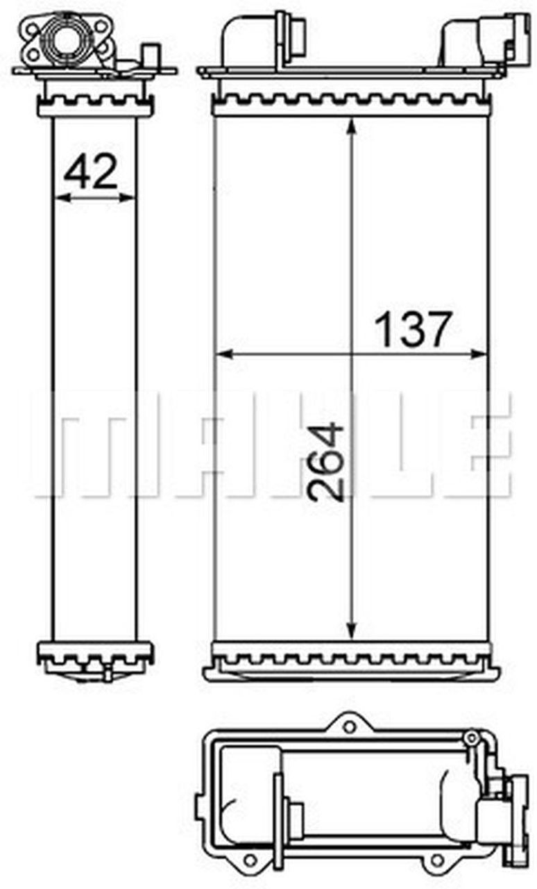 MAHLE PC Interior heat exchanger AH94000S