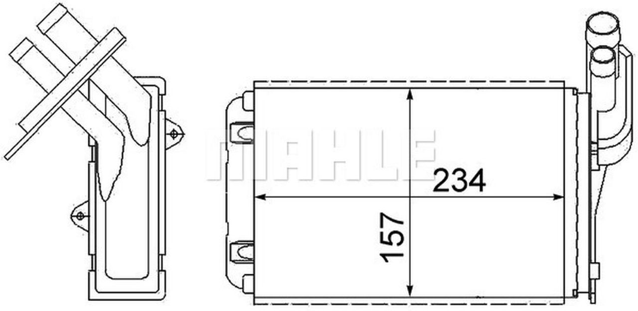 MAHLE PC Interior heat exchanger AH99000S
