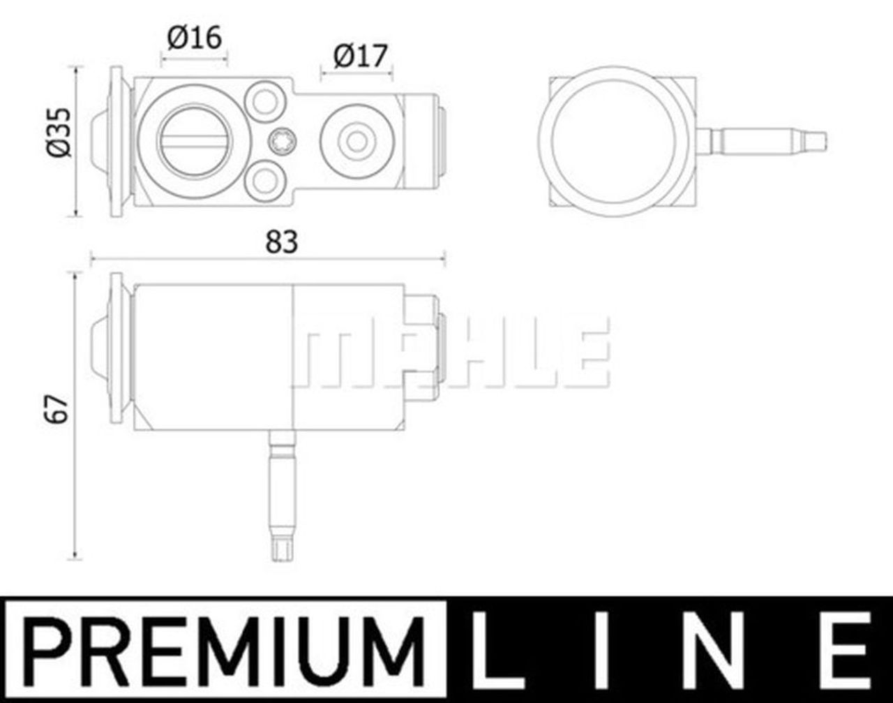 MAHLE PC Expansion valve and orifice tube AVE140000P