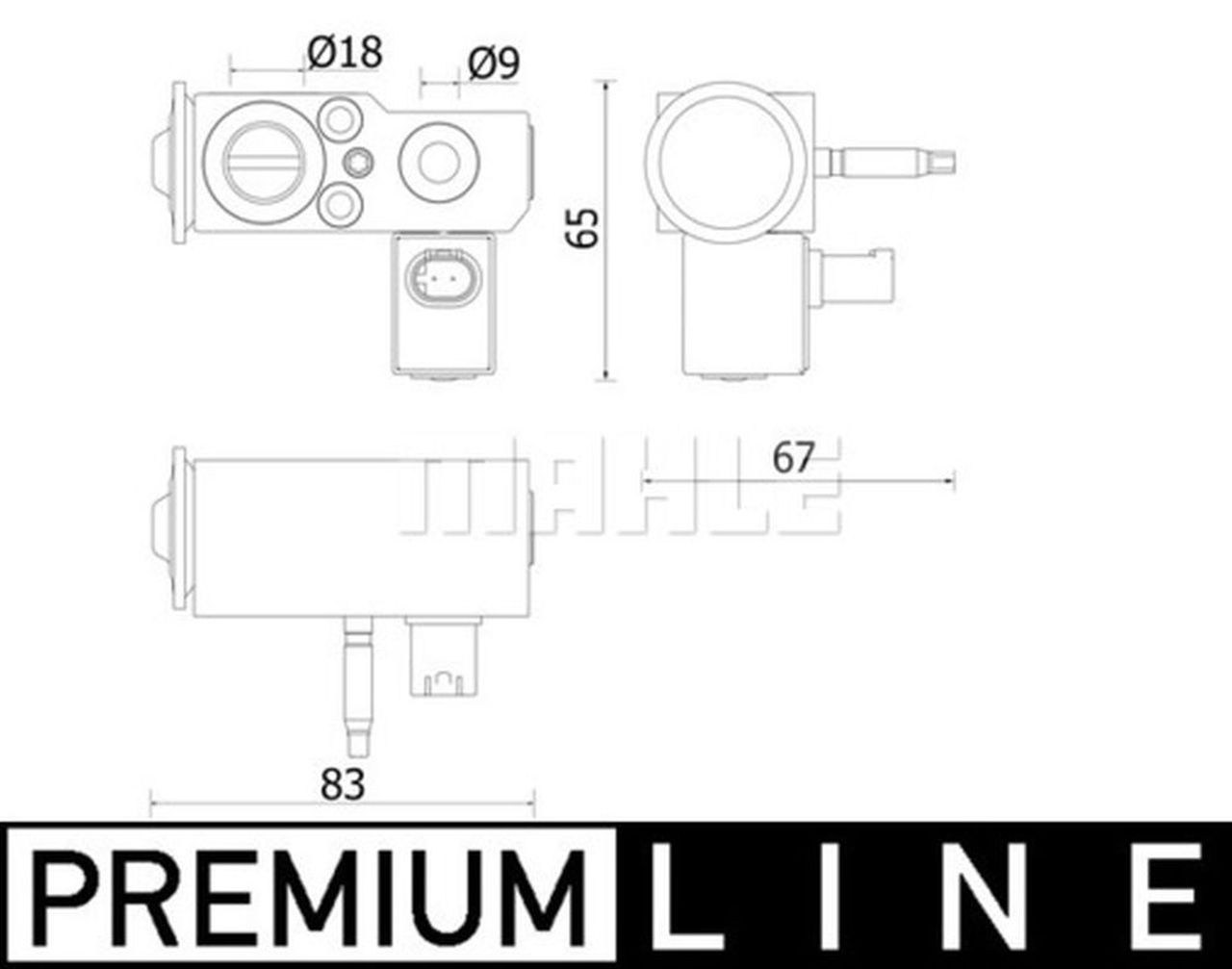 MAHLE PC Expansion valve and orifice tube AVE141000P